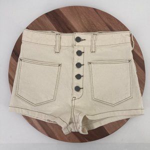 We The Free People Shorts High Rise Button Fly